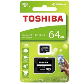 Toshiba THN-M203K0640EA 64GB microSDXC UHS-I C10 U1 100MB Bellek Kartı
