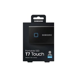 Samsung T7 Touch 500GB USB 3.2 Gen2 Taşınabilir SSD MU-PC500K/WW Siyah