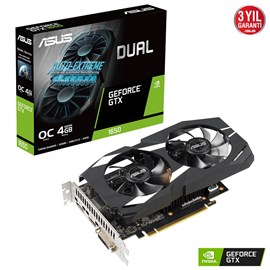 Asus NVIDIA GeForce GTX 1650 Dual OC DUAL-GTX1650-O4GD6-P 4 GB GDDR6 128 Bit Ekran Kartı