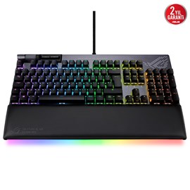 ASUS ROG STRIX FLARE II RED ANIMATE/NX RED/ABS/TR ROG NX RED SWITCH LEDLİ EKRAN MEDYA KONT. USB VE BİLEK DAYAMA