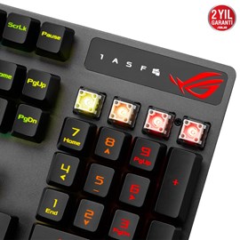 ASUS ROG STRIX SCOPE RX AURA SYNC RGB MEKANİK OYUNCU KLAVYE TÜRKÇE TUŞ DİZİLİMİ ROG RX BLUE SWITCH GENİŞ CTRL TUŞU