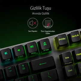 ASUS ROG STRIX SCOPE RX AURA SYNC RGB MEKANİK OYUNCU KLAVYE TÜRKÇE TUŞ DİZİLİMİ ROG RX BLUE SWITCH GENİŞ CTRL TUŞU