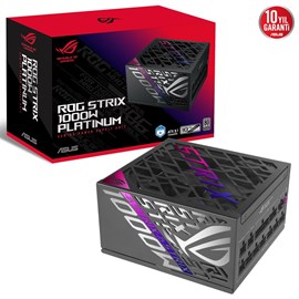 ASUS ROG STRIX 1000W PLATİN (TAM MODÜLER GÜÇ KAYNAĞI 80 PLUS PLATİN SERTİFİKALI ATX 3.1 GaN MOSFET “GPU-FIRST” PATENTLİ AKILLICA VOLTAJ DÜZENLEYİCi 10 YIL GARANTİ)