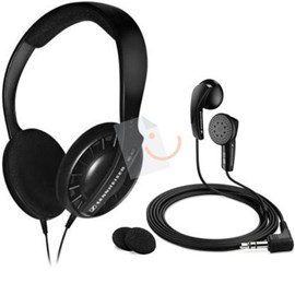Sennheiser HD 407 Kulaküstü Kulaklık + MX 170 Kulaklık (Siyah)