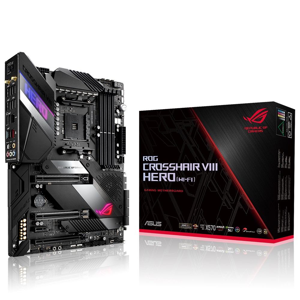 Asus ROG Crosshair VIII Hero (Wi-Fi) AMD X570 4800 MHz (OC) DDR4 Soket AM4 ATX Anakart