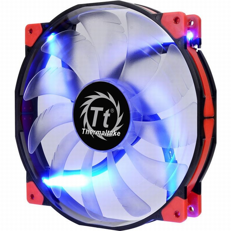 Thermaltake CL-F024-PL20BU-A Luna Anti-Vibration 200mm Mavi LEDli Sessiz Fan