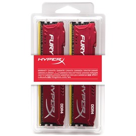 HyperX HX424C15FR2K2/16 FURY Red 16GB (2x8GB) DDR4 2400MHz CL15 XMP PnP