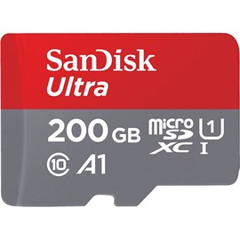 SanDisk SDSQUAR-200G-GN6MN Ultra 200GB microSDXC UHS-I 100MB C10 U1 A1 Bellek Kartı