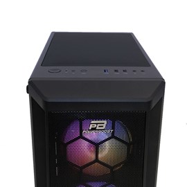 PowerBoost VK-T01B 650w 80+ USB3.0 RGB fan Mesh Panel kasa