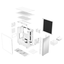 Fractal Design Define 7 Compact Temperli Mid Tower Beyaz Oyuncu Kasası (FD-C-DEF7C-04)