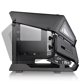 Thermaltake AH T200 Siyah 2 x Tempered Glass Pencereli, RGB Mikro ATX Oyuncu Kasası CA-1R4-00S1WN-00