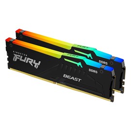 Kingston Fury Beast RGB 32GB(2*16GB) DDR5 5600Mhz KF556C40BBAK2-32 CL40 Ram