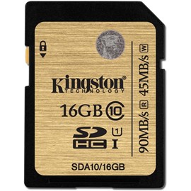 Kingston SDA10/16GB 16GB Class 10 UHS-I Ultimate SDHC 90/45MB/s Bellek Kartı