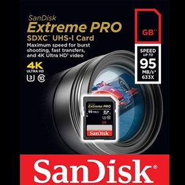 SanDisk SDSDXPA-064G-X46 Extreme Pro 64GB SDXC UHS-I U3 Bellek Kartı 95MB