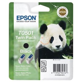 Epson C13T05014220 Twin Pack Siyah Kartuş 400 600 1200 700 750 EX