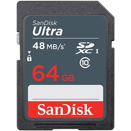SanDisk SDSDUNB-064G-GN3IN Ultra 64GB SDXC UHS-I 48MB Secure Digital Bellek Kartı