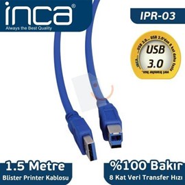 INCA IPR-03 Usb 3.0 Yazıcı Kablosu 1.5mt 