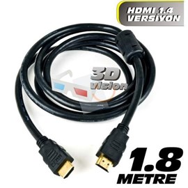 INCA IHH-04 1.8 Metre HDMI-HDMI 1.4 Bağlantı Kablosu Altın Kaplama