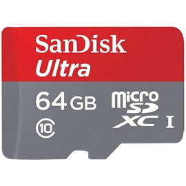 SanDisk SDSQUNC-064G-GN6MA Ultra 64GB microSDXC UHS-I C10 80MB Bellek Kartı