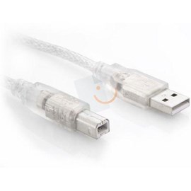 S-Link SL-U2007 USB 2.0 Şeffaf Yazıcı Kablosu 7 Metre 