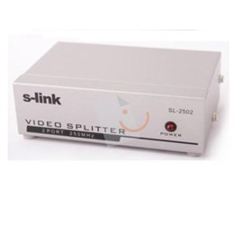 S-Link SL-2502 2 Port VGA Çoklayıcı (Splitter)