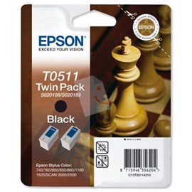Epson C13T05114220 Twin Pack Siyah Kartuş 1160 800 2000 2500