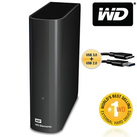 Western Digital WDBWLG0040HBK-EESN Elements Desktop 4TB Usb3.0/2.0 3.5 Disk
