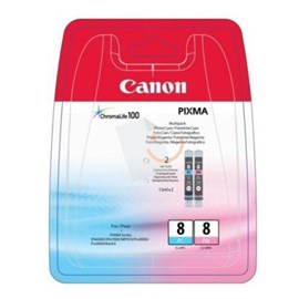 Canon CLI-8PC/PM Multipack Foto Kırmızı ve Foto Mavi Kartuş IP3300 IP5200R  IX4000 MP530 MX700 MX850