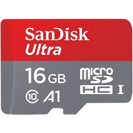 SanDisk SDSQUAR-016G-GN6MA Ultra 16GB microSDHC UHS-I 98MB C10 U1 A1 Bellek Kartı