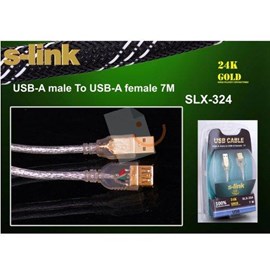 S-Link SLX-324 7M Usb 2.0 Uzatma Kablosu Kutulu 