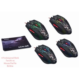 Everest SGM-X6 Gaming Mouse ve Mousepad