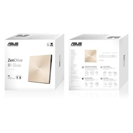 Asus ZenDrive U9M SDRW-08U9M-U Altın USB Type-C 8x Harici DVD Yazıcı 