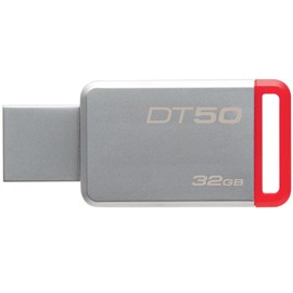 Kingston DT50/32GB DataTraveler 50 32GB Kırmızı USB 3.1 Metal Usb Bellek