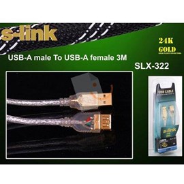 S-Link SLX-322 3M Usb 2.0 Uzatma Kablosu Kutulu 