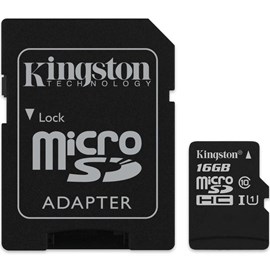 Kingston SDCS/16GB Canvas Select 16GB microSDHC C10 UHS-I 80MB Bellek Kartı