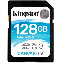 Kingston SDG/128GB Canvas Go! 128GB SDXC Bellek Kartı 90/45MB Class 10 UHS-I U3