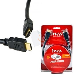 INCA IHH-03 3 Metre HDMI-HDMI 1.4 Bağlantı Kablosu Altın Kaplama
