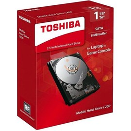 Toshiba HDWJ110EZSTA L200 Mobile 1TB 64MB 5400Rpm 2.5 HDD Kutulu