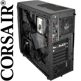 Corsair CC-9011050-550VS Carbide Series SPEC-01 Red LED Mid-Tower 550W Siyah Kasa