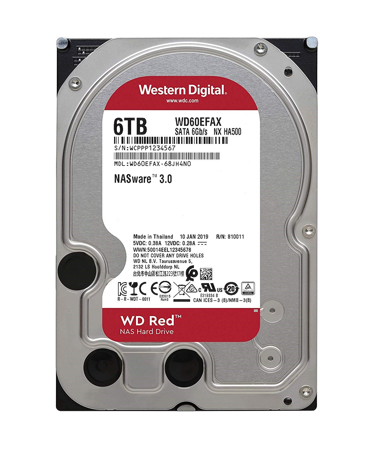 Western Digital Desk Red WD60EFAX 6 TB 3.5 SATA 3 256 MB HDD