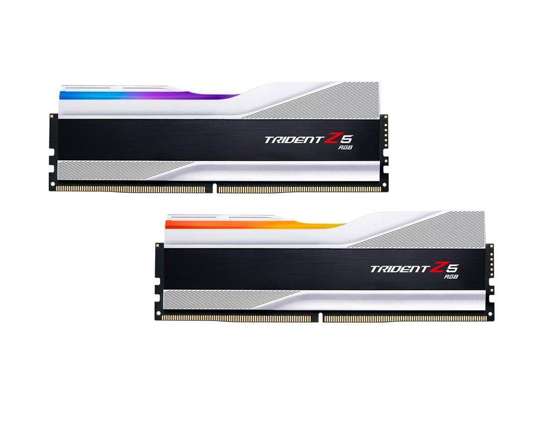 GSKILL Trident Z5 RGB Silver F5-6000J3040G32GX2-TZ5RS DDR5-6000Mhz CL30 64GB (2x32GB) DUAL (30-40-40-96) 1.40V