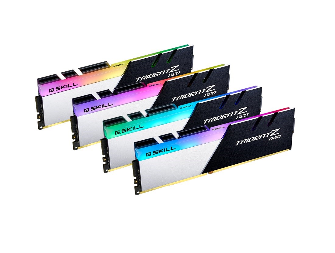 GSKILL F4-3200C14Q-64GTZN Trident Z Neo RGB 64GB (4X16GB) DDR4 3200Mhz CL14 (AMD Ryzen Serisi) Ram